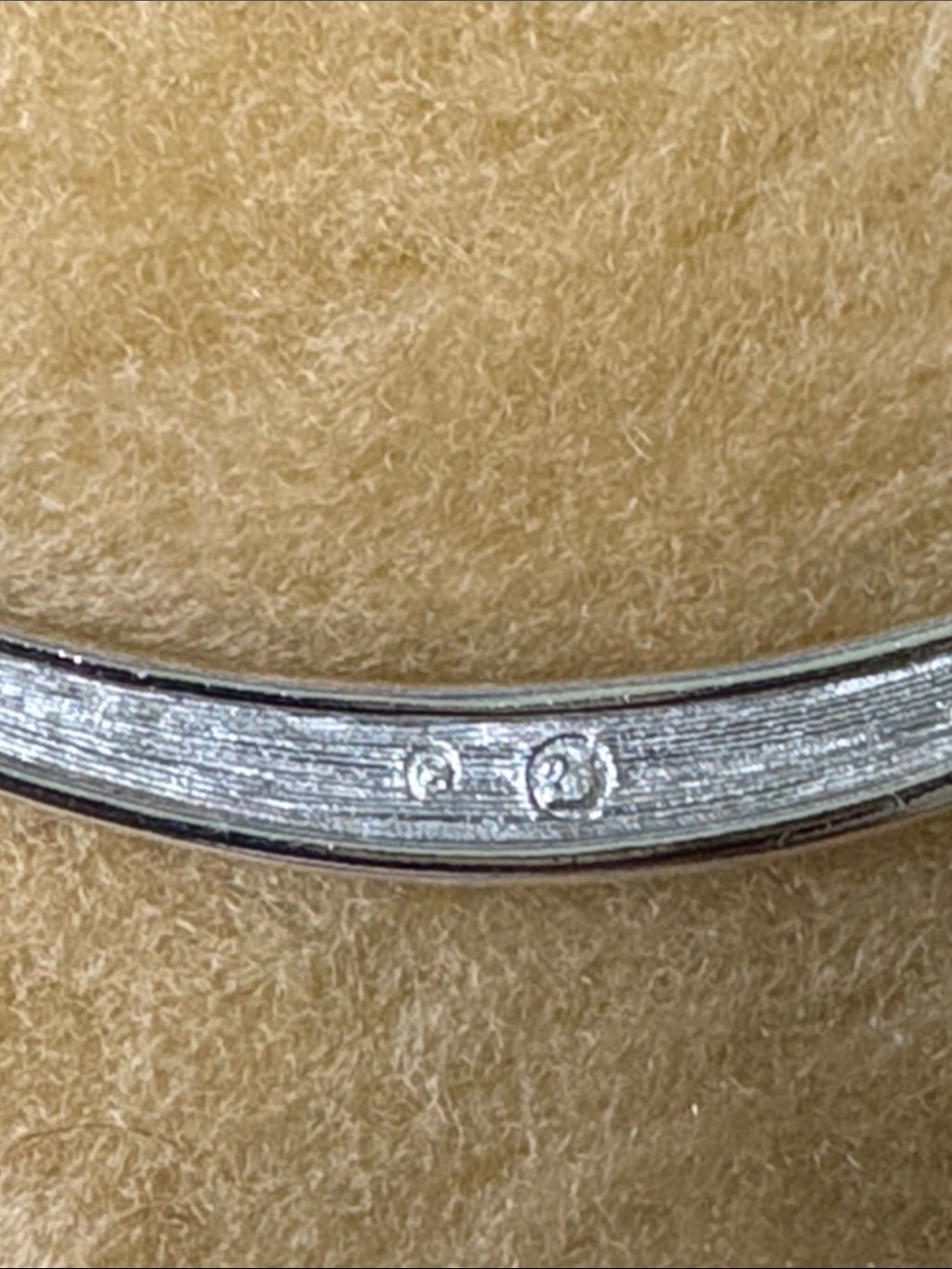 Swarovski Silver Pave Curved Bar Crystal Necklace - Picture 3 of 6